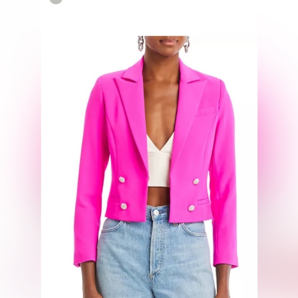 Generation Love Hot Pink Olivia Crepe Blazer